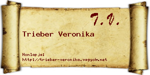 Trieber Veronika névjegykártya